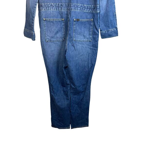 NWT Lee Womens Union-Alls Denim Jumpsuit Coveralls Brown Corduroy Collar S Retro - Picture 10 of 15